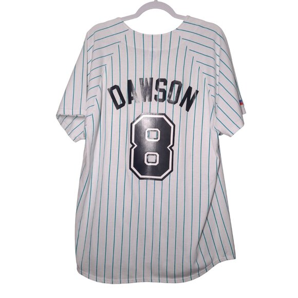 VINTAGE Andre Dawson Florida Marlins USED Jersey: DISTRESSED, XL, 8, Baseball PM - Picture 7 of 10